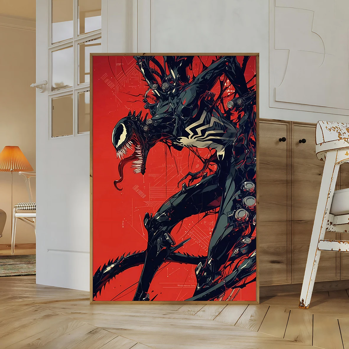 Venom Movie Poster | Tom Hardy Symbiote Wall Art | Marvel's Eddie Brock & Carnage Print