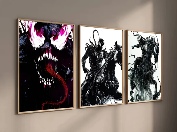 Venom Movie & Spider-Man Symbiote Wall Art | Tom Hardy Marvel Comics Print - View 5