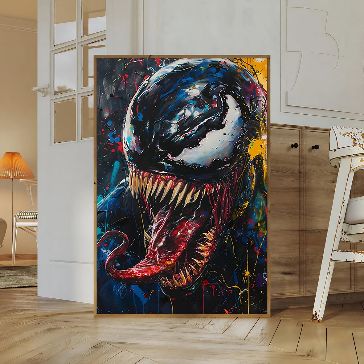Venom Movie Symbiote Wall Art | Tom Hardy & Eddie Brock Inspired Print | Marvel's Venom Poster