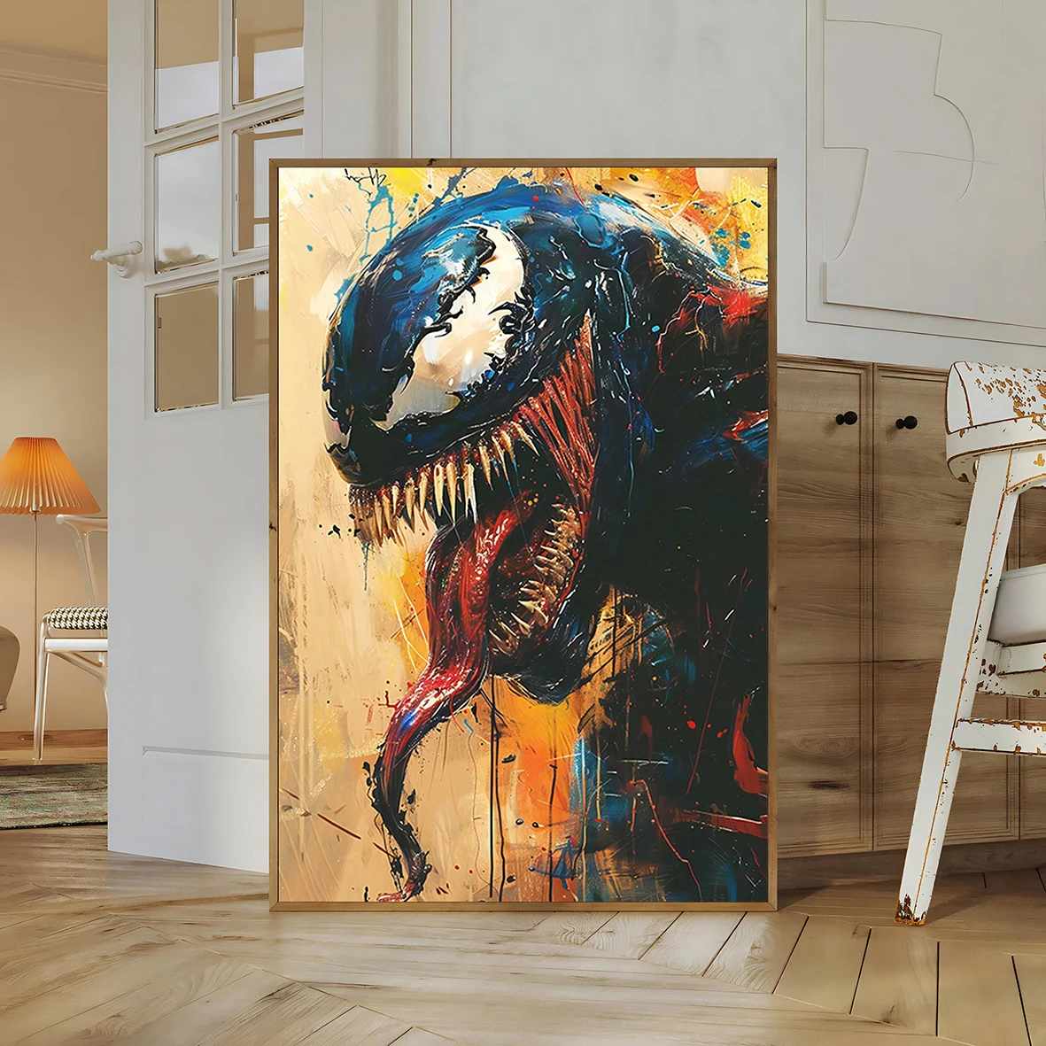 Venom Symbiote Wall Art | Tom Hardy Marvel Movie Print | Eddie Brock Poster