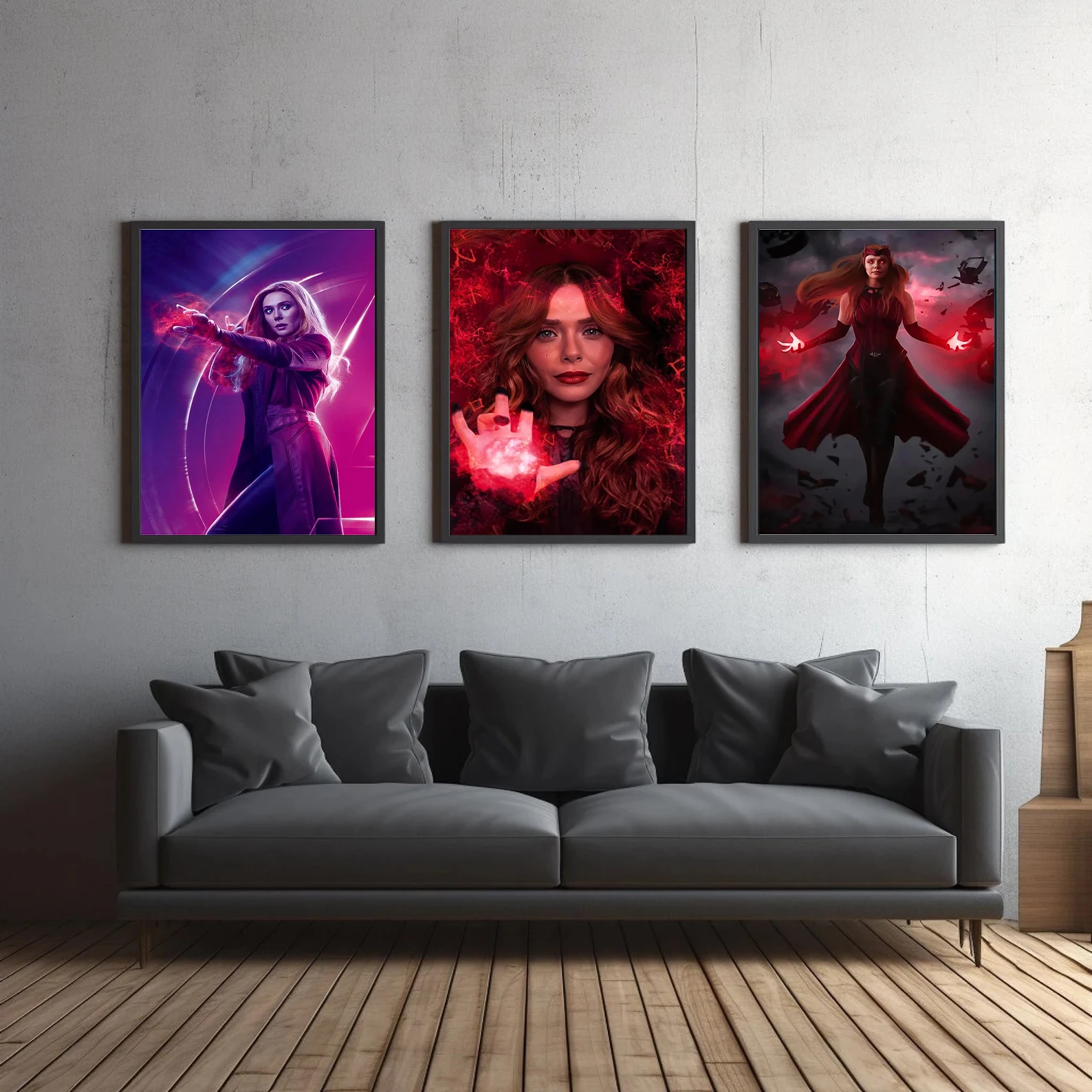 Vision Wall Art: WandaVision Marvel Superhero Print | Paul Bettany MCU Collectible Decor - View 3