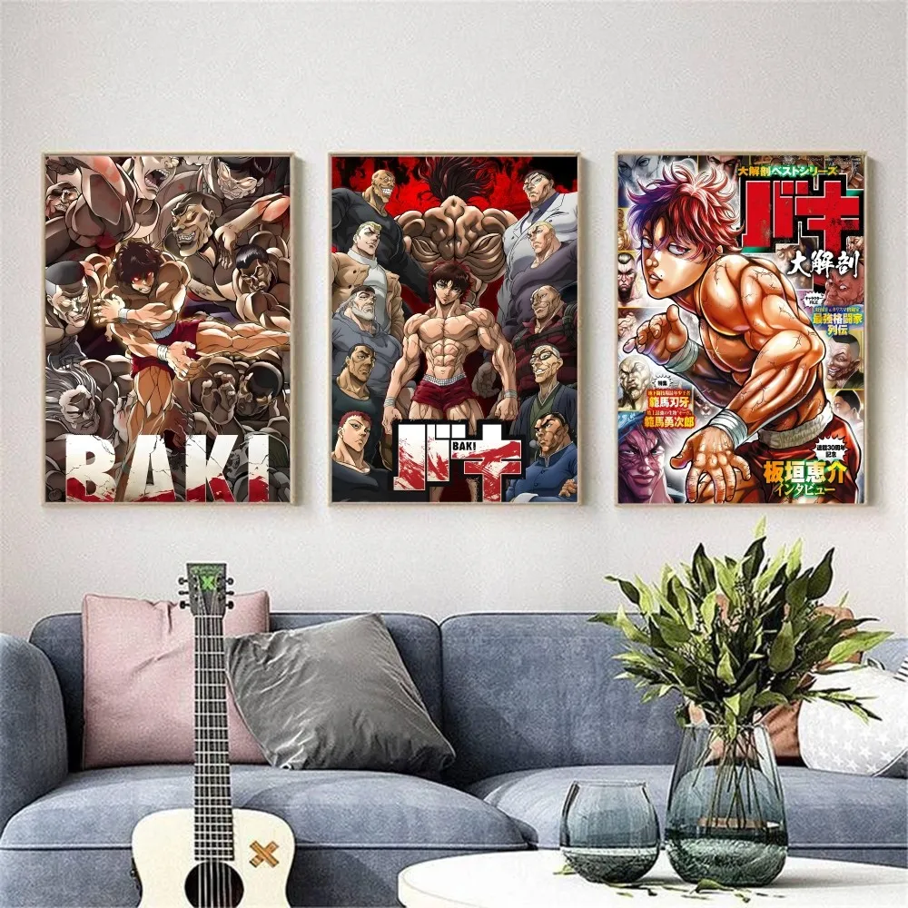 Baki Hanma 'Defeat Father' Wall Art | Epic Son of Ogre Anime & Manga Print - View 3