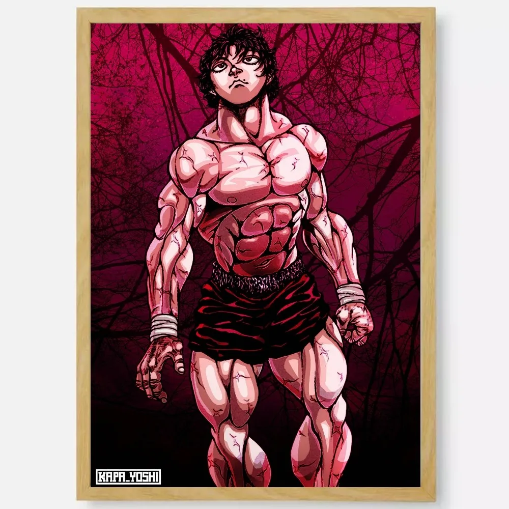 Baki Hanma Wall Art | Yujiro Hanma & Baki the Grappler Anime Print | Son of Ogre Poster