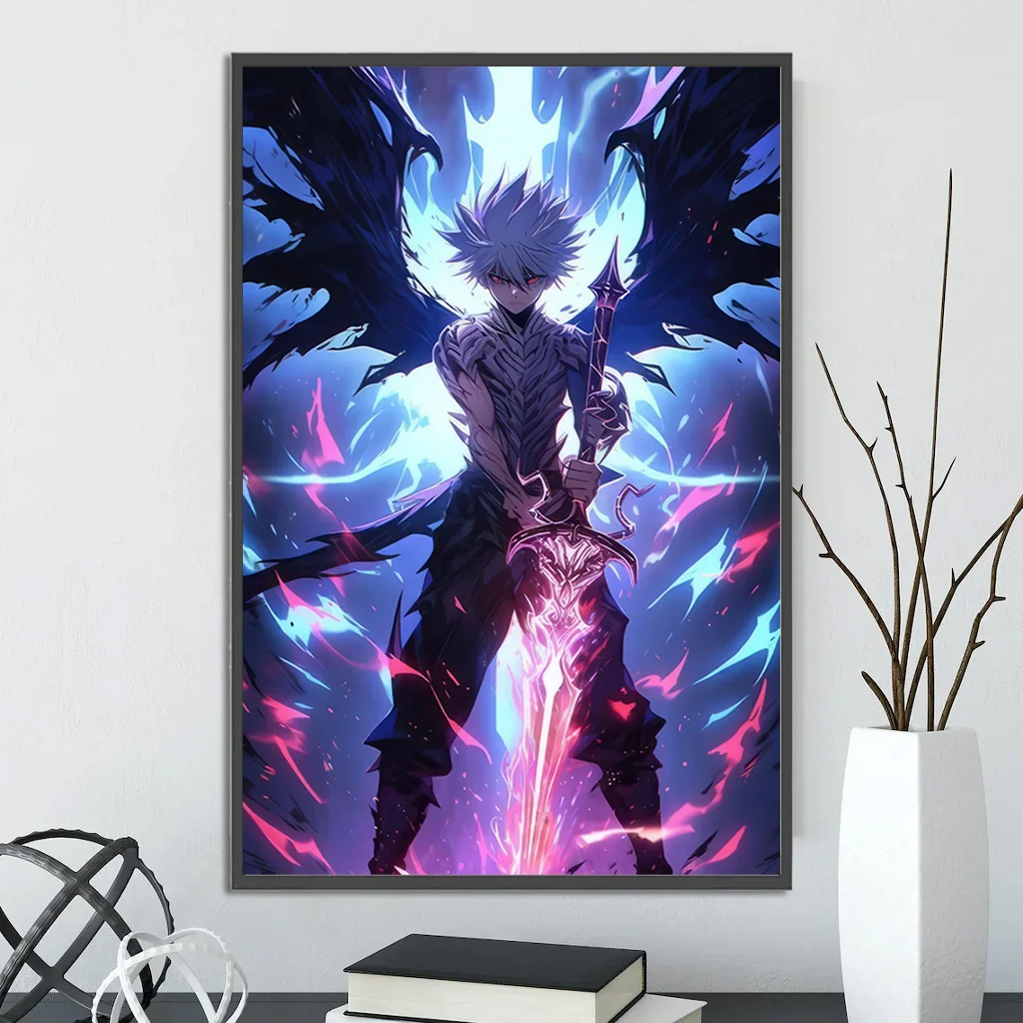 Black Clover Asta Devil Form Wall Art | Epic Anime & Manga Print | Black Bulls Magic Knights Poster