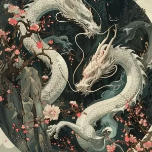 Chinese Dragon Wall Art | Year of the Dragon Mythology Print | Ancient Legends & Lunar New Year Decor