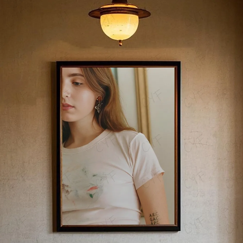 Clairo Poster Wall Art | Claire Cottrill Indie Pop Print | Sling & Immunity Album Aesthetic Merch
