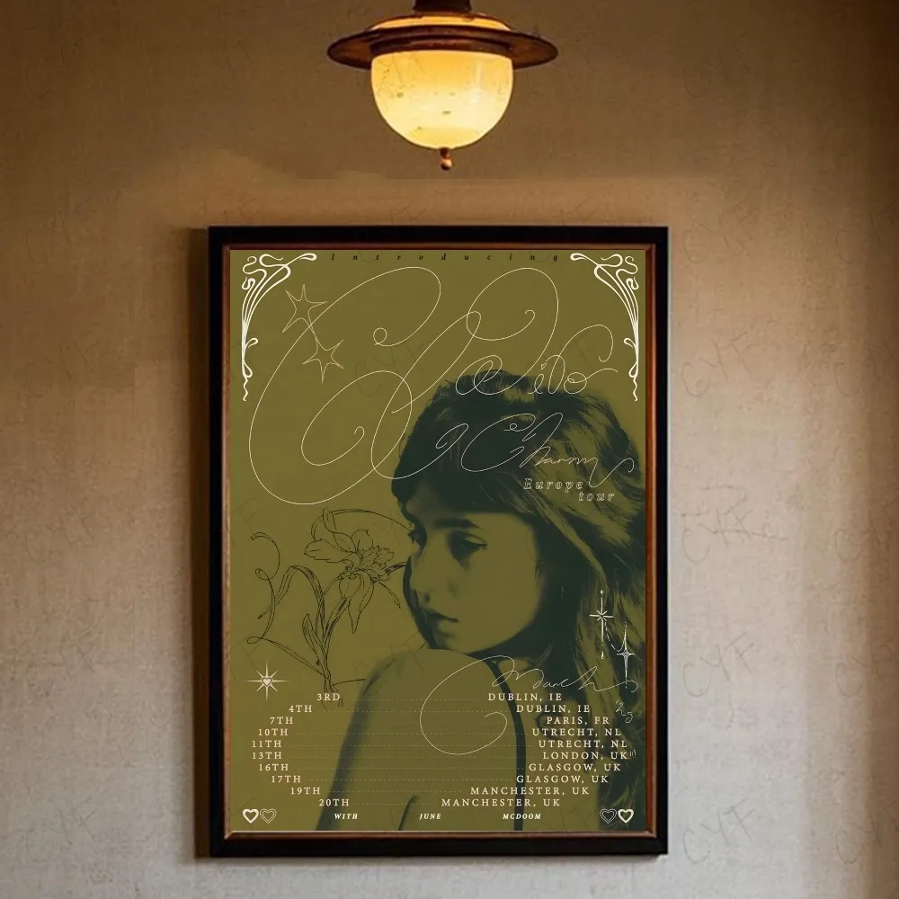 Clairo Tour Wall Art | Claire Cottrill Indie Pop Music Print | Bedroom Pop Poster