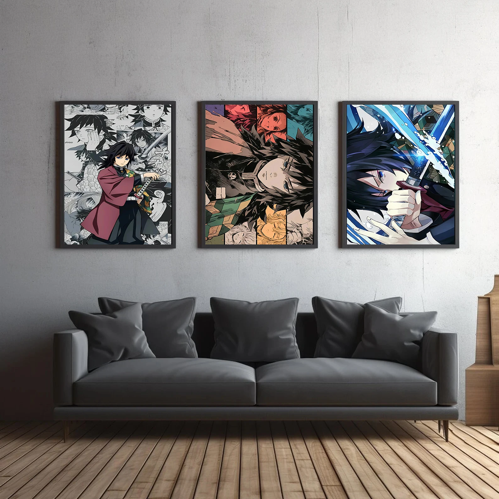 Demon Slayer Giyu Tomioka Wall Art | Premium Kimetsu no Yaiba Hashira Print | Anime & Manga Decor - View 3