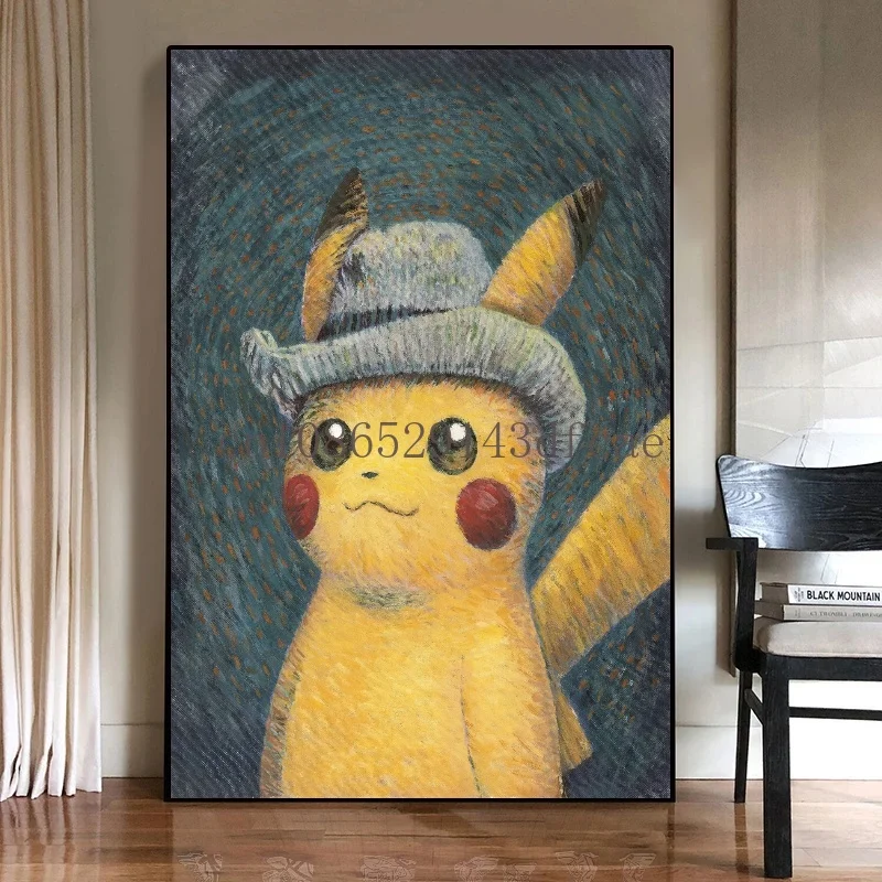 Detective Pikachu Inspired Wall Art: The Ultimate Pokémon Pikachu Print for Fans of the Anime & Games