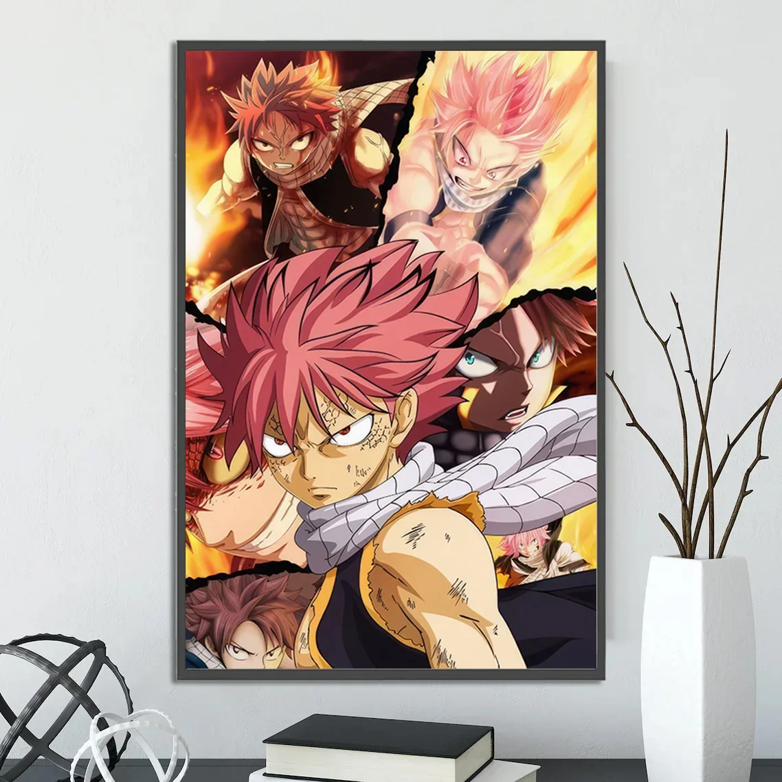 Fairy Tail Natsu Dragneel Anime Wall Art | Premium Print Featuring Characters from the Manga & Final Season