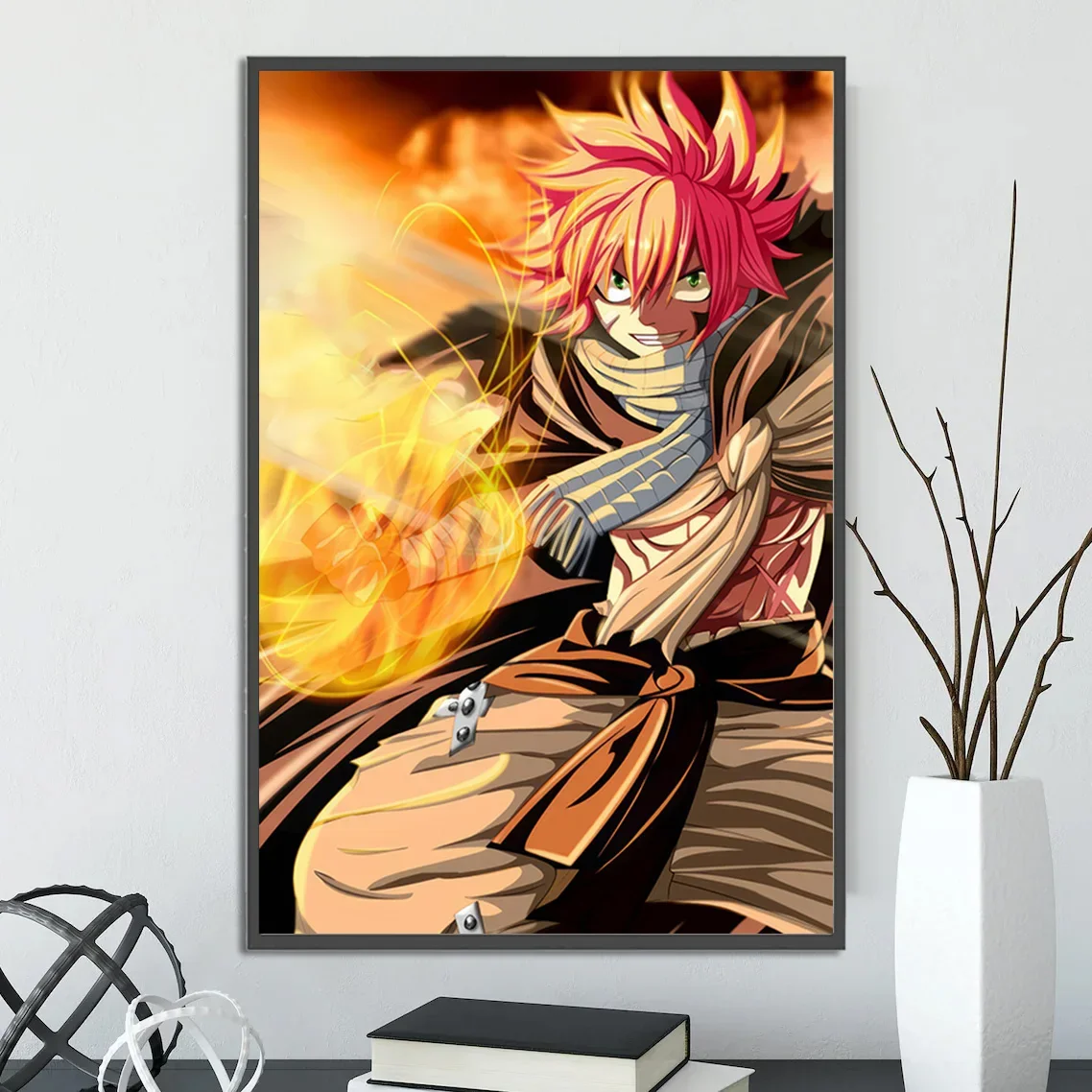 Fairy Tail Natsu Dragneel Wall Art: Premium Anime & Manga Print Featuring Guild Characters