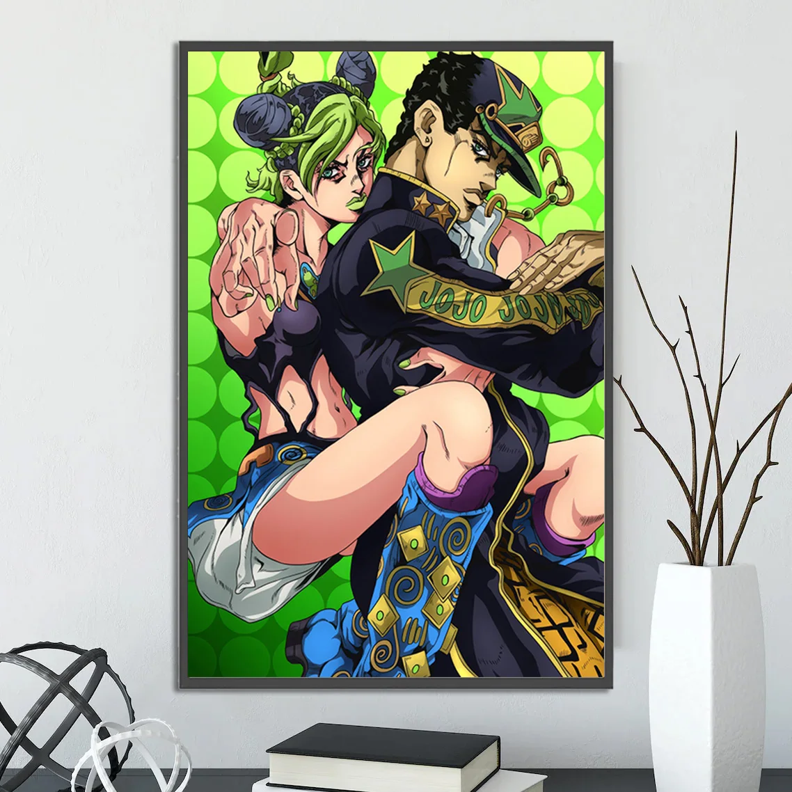 JoJo's Bizarre Adventure Wall Art: Jotaro & Jolyne Stone Ocean Print | Premium JJBA Anime & Manga Decor