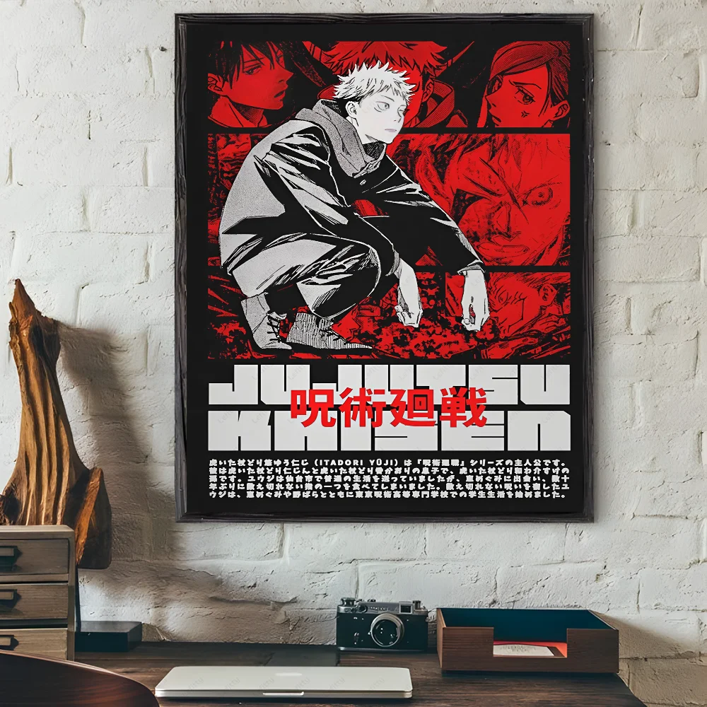 Jujutsu Kaisen Wall Art Print | Featuring Yuji Itadori, Satoru Gojo & JJK Characters | Premium Anime & Manga Poster