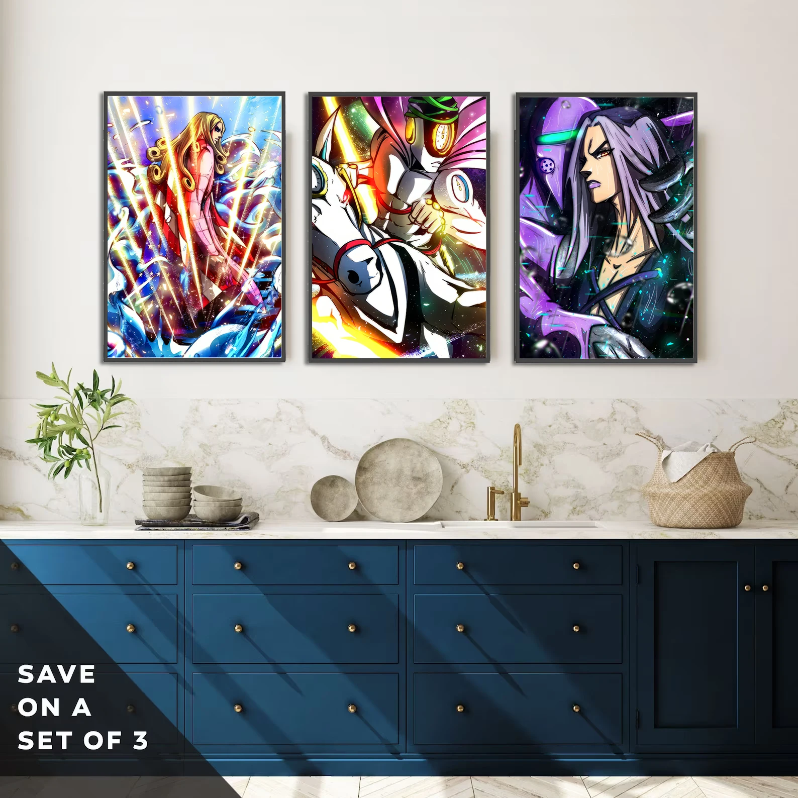 Leone Abbacchio & Moody Blues JoJo Wall Art | Golden Wind Character Print | Vento Aureo Premium Poster - View 5