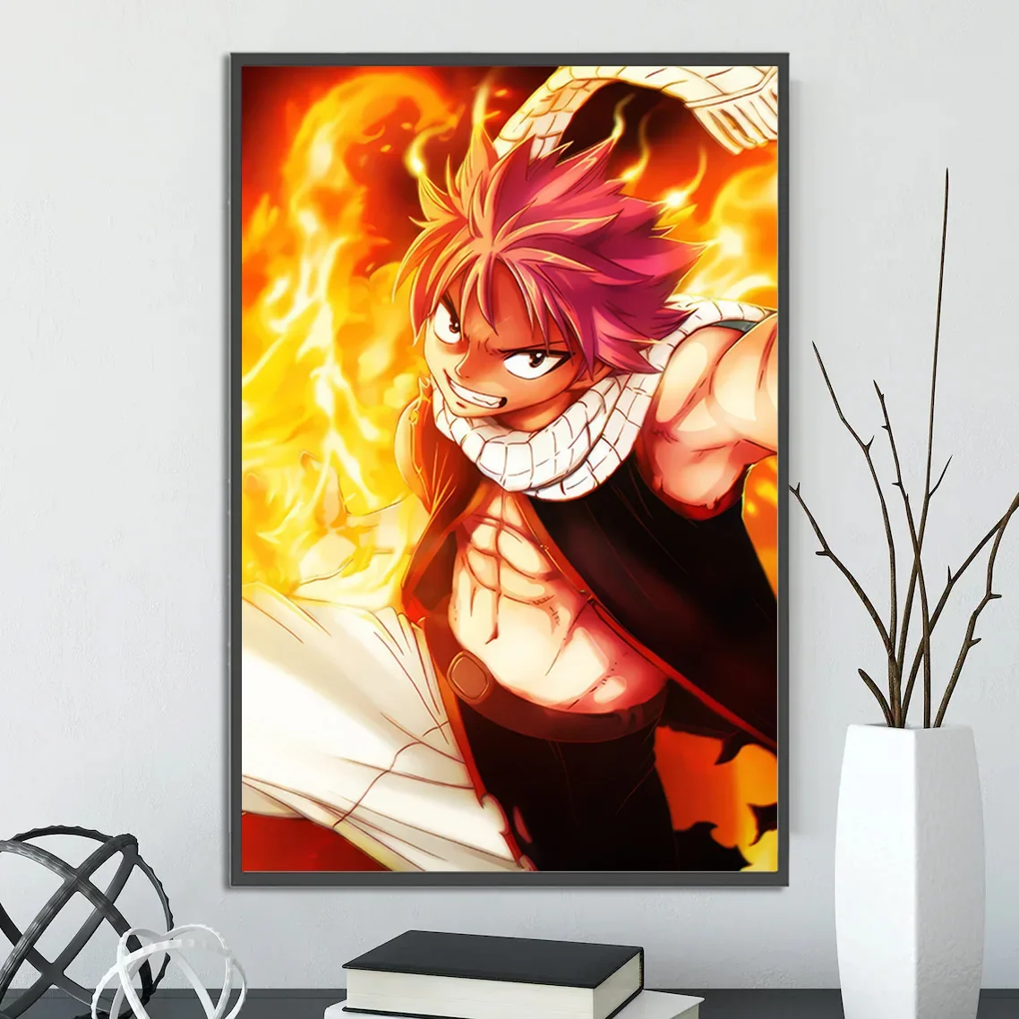 Natsu Dragneel Fairy Tail Wall Art | Premium Anime & Manga Print | Decor for Fans of Hiro Mashima Works