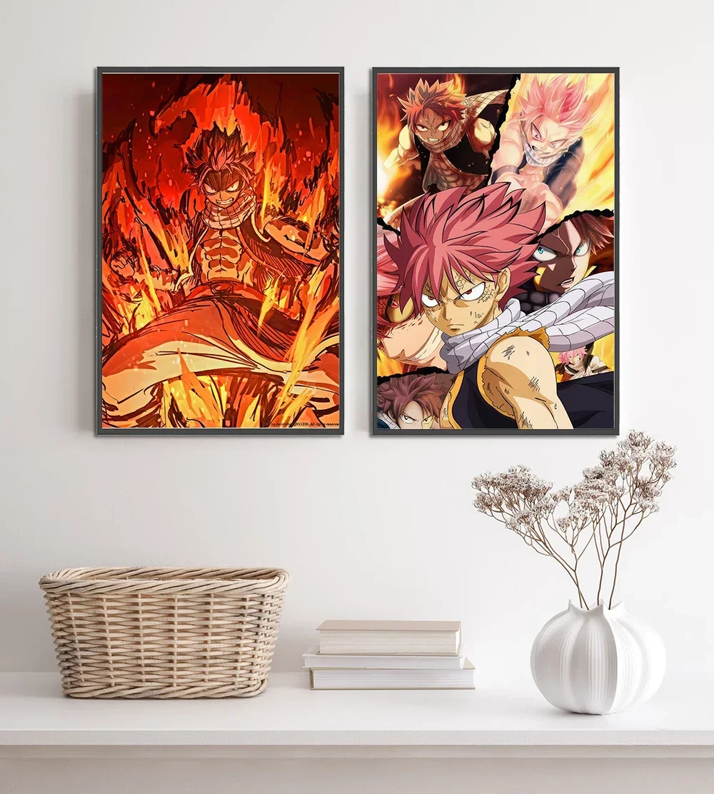 Natsu Dragneel Fairy Tail Wall Art | Premium Anime & Manga Print | Decor for Fans of Hiro Mashima Works - View 3