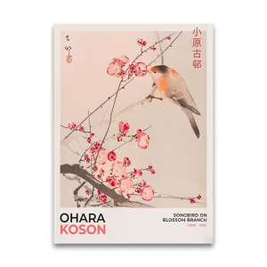 Ohara Koson Print: Japanese Woodblock Wall Art – Shin-hanga & Kacho-e Bird Poster by Shoson Ohara