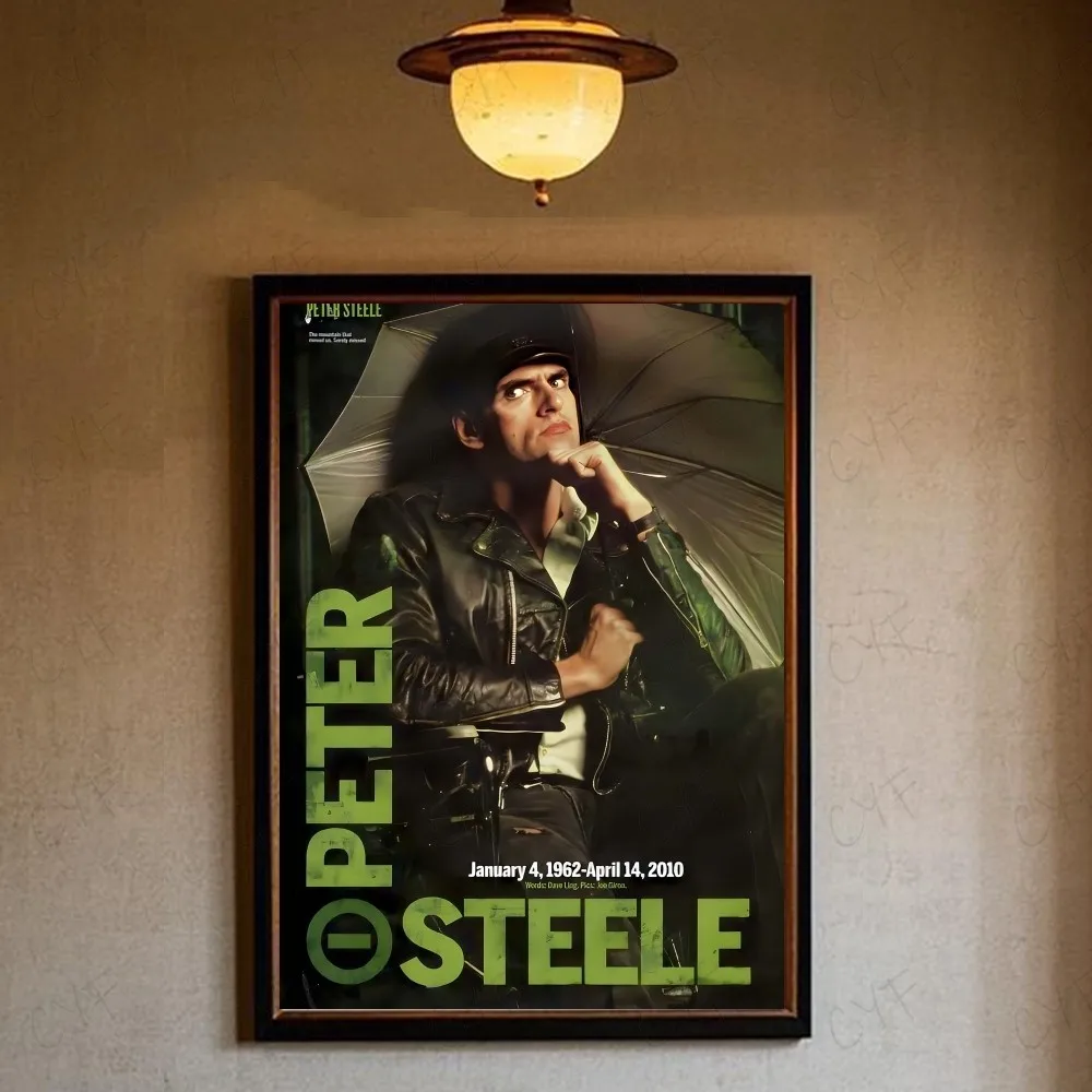 Peter Steele Type O Negative Tribute Poster | Gothic Metal Band Wall Art Print | Rock Music Memorabilia Decor