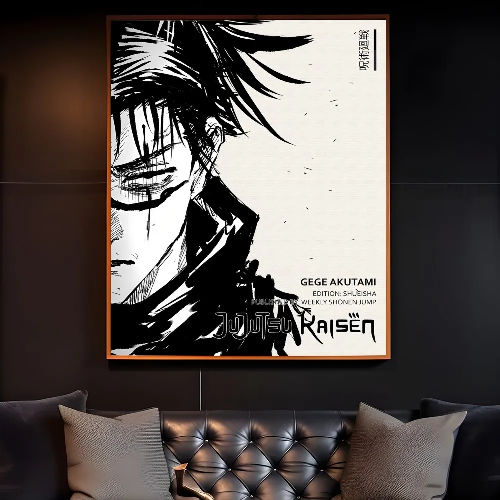 Satoru Gojo Wall Art | Jujutsu Kaisen Gojo Sensei Anime Print | The Strongest JJK Character Decor - View 4