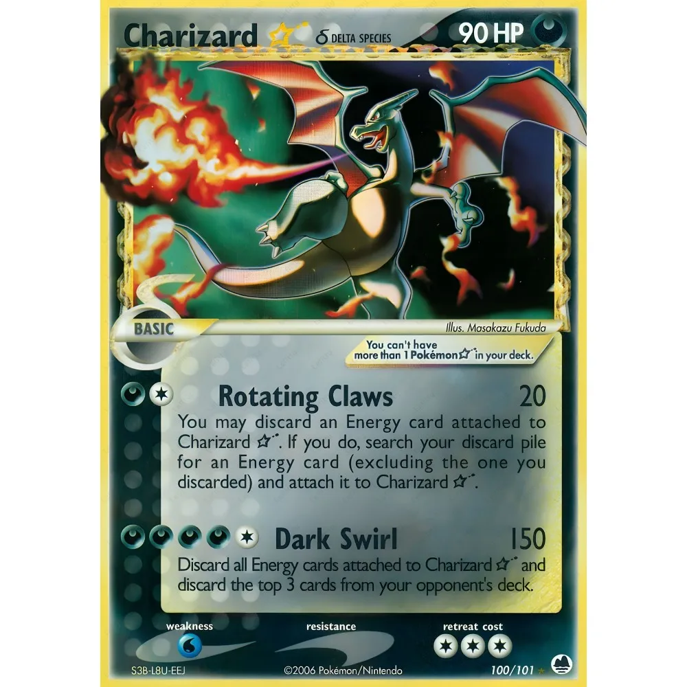 Shiny Charizard Pokémon Card Wall Art | Epic Fire-Type Evolution Print | Premium Charizard Merchandise & Decor