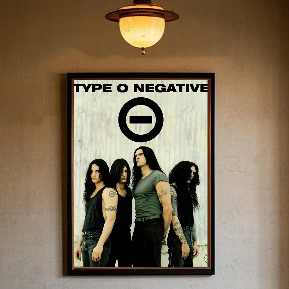 Type O Negative Band Poster | Gothic Metal Wall Art Print | Peter Steele 90s Rock Music Decor | Unframed