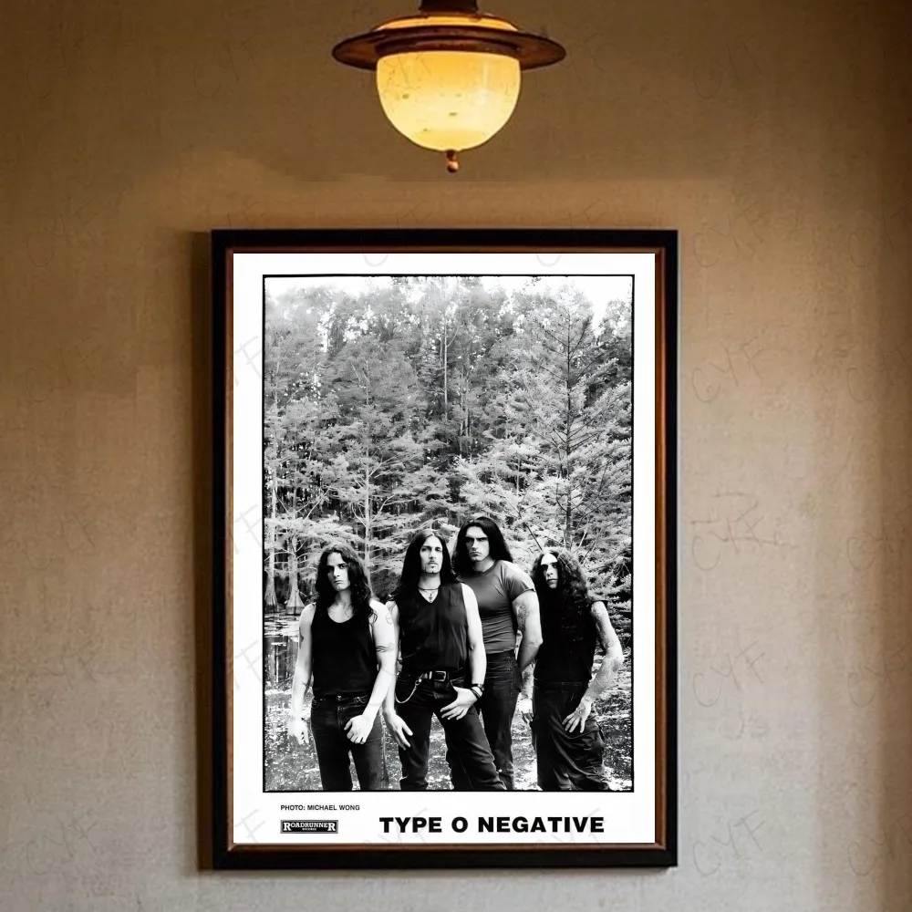 Type O Negative Band Poster | Peter Steele Gothic Metal Wall Art Print | 90s Rock Music Decor | Vintage Band Photography