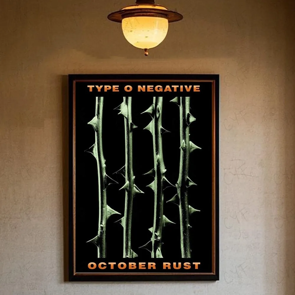 Type O Negative October Rust Album Art Poster | Gothic Metal Band Wall Art Print | Peter Steele Music Memorabilia | 90s Rock Wall Decor