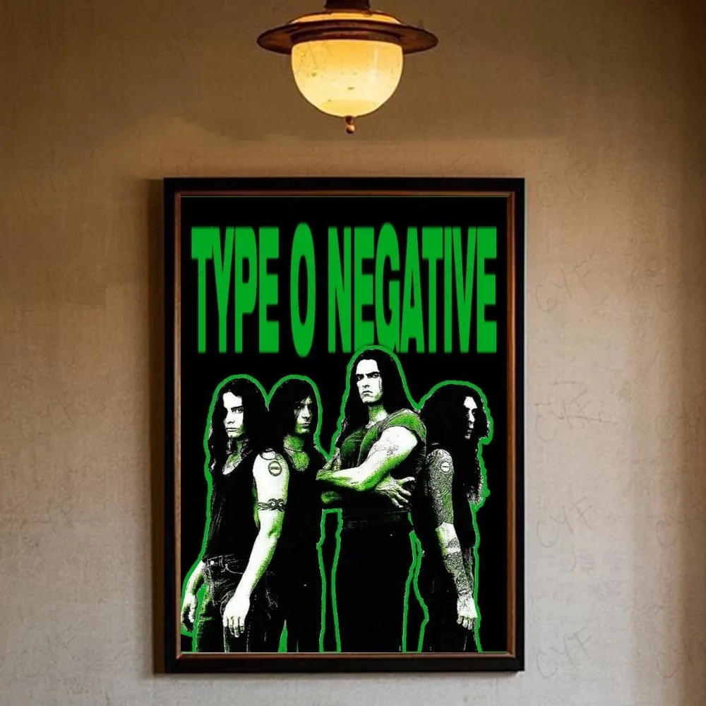 Type O Negative Poster | Peter Steele Gothic Metal Wall Art Print | 90s Rock Band Decor | Music Memorabilia