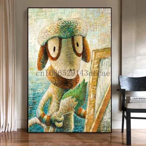 Wishbone The Dog Literary Tribute Print | 90s TV Show Wall Art, Nostalgic Art Decor, The Ultimate Wishbone Good Luck Charm