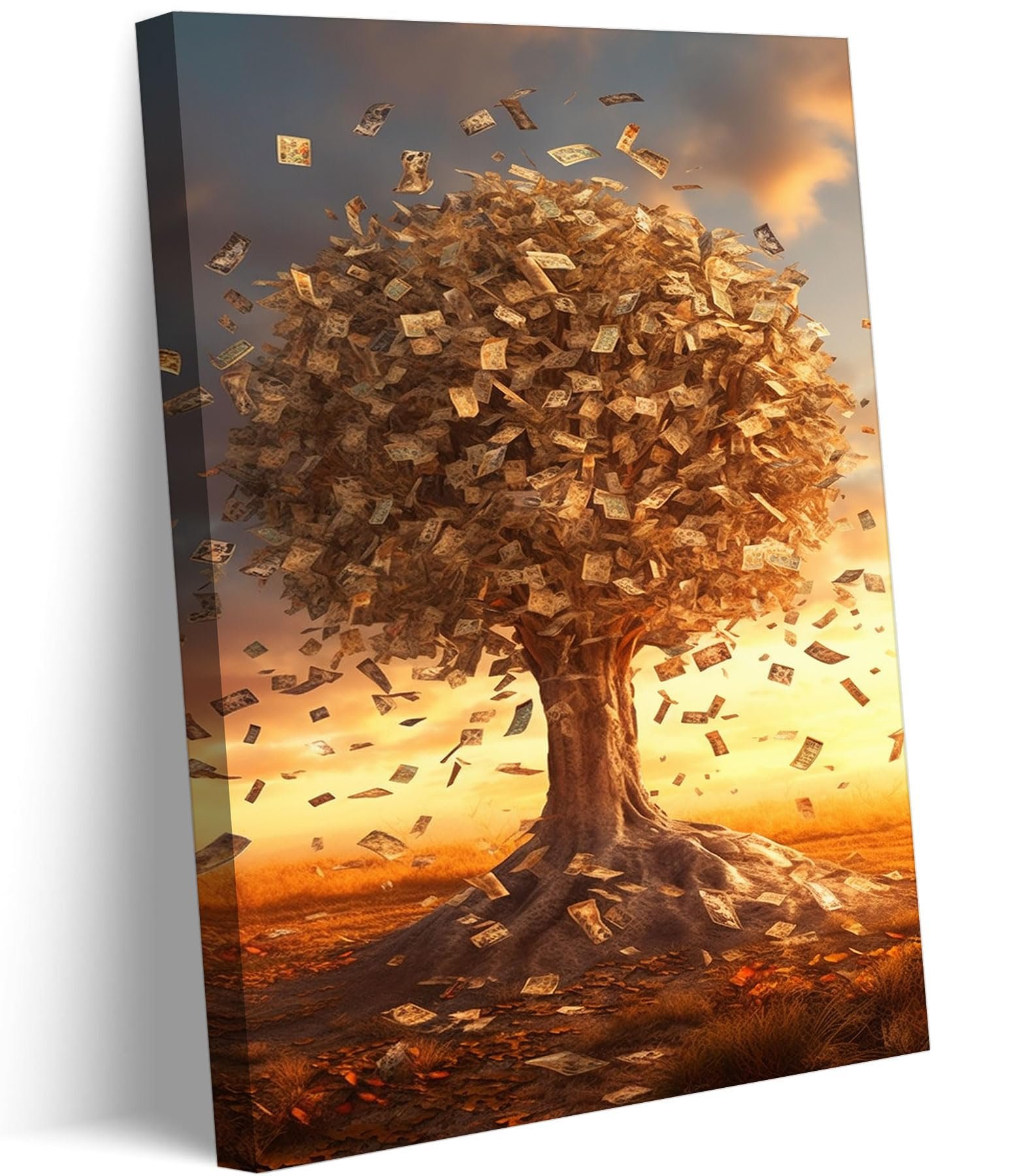 Money Tree Canvas Art: Prosperity Meets Chic Decor