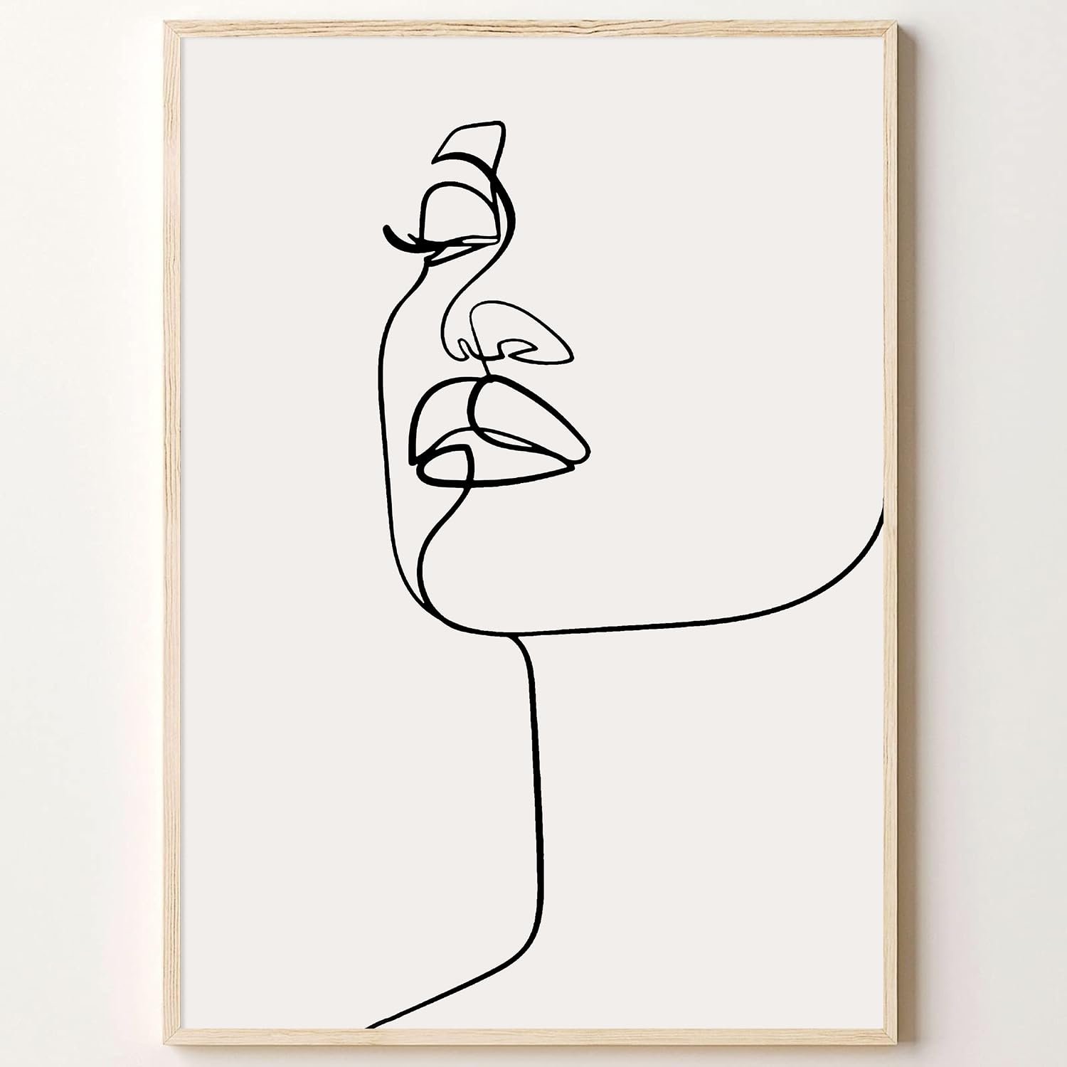 Abstract Line Woman Face Wall Art: Minimalist Chic Review