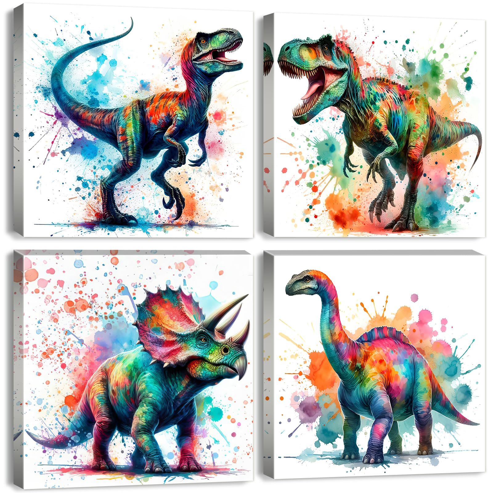 Watercolor Dinosaur Wall Art: A Modern Nursery Essential