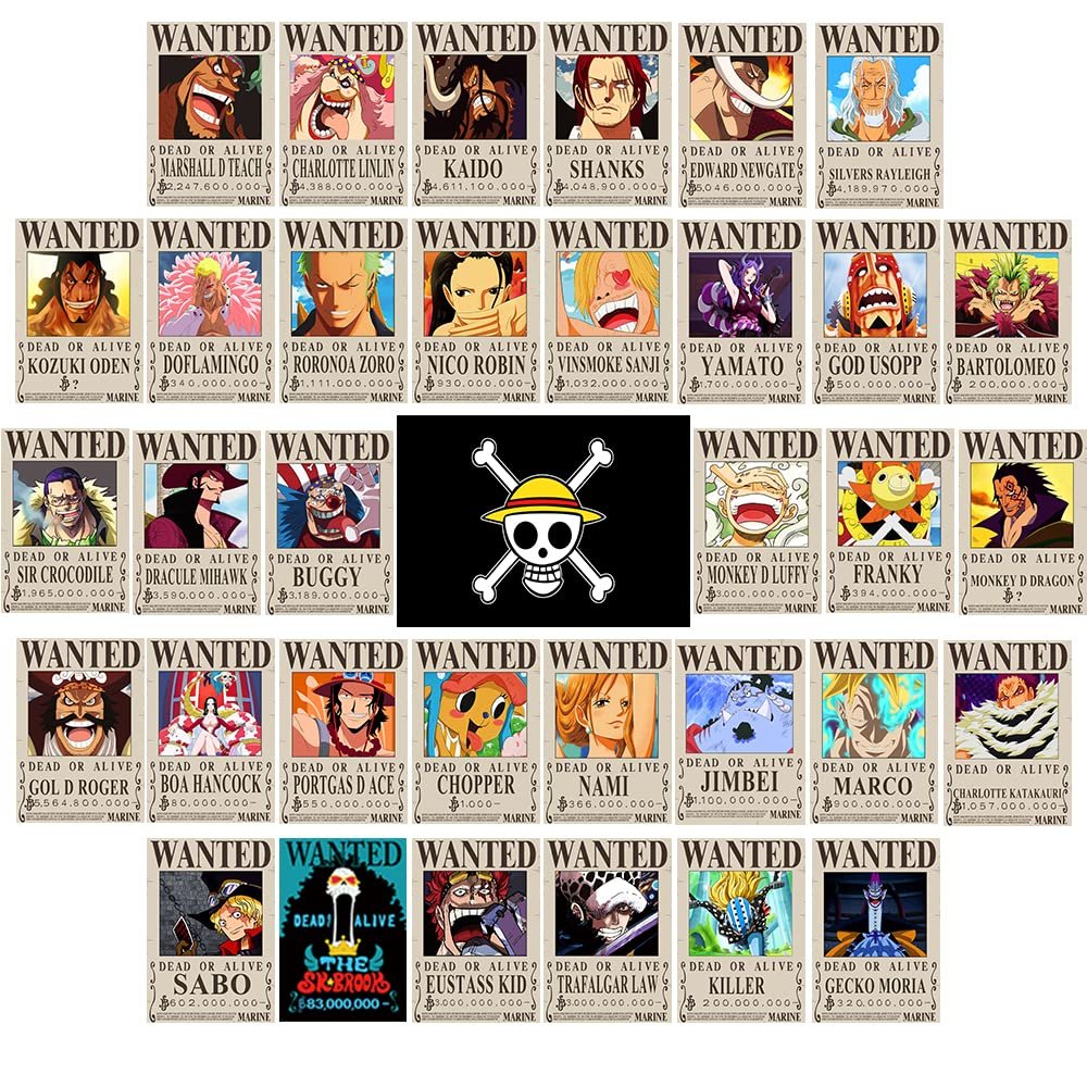 TYZZHOA One Piece Wanted Posters: Elevate Your Anime Decor!