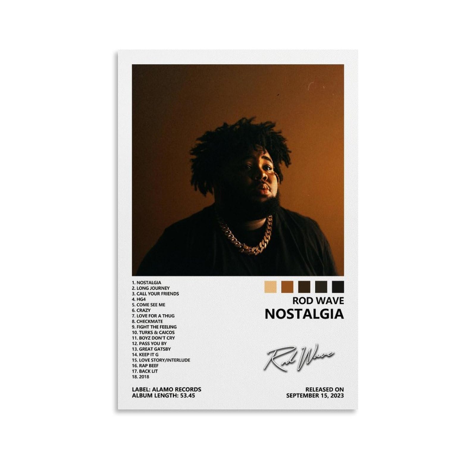 Rod Wave Nostalgia Canvas Poster Review: Room Aesthetic Guide