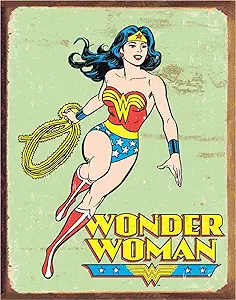 Retro Wonder Woman Tin Sign Review: Vintage Heroic Decor