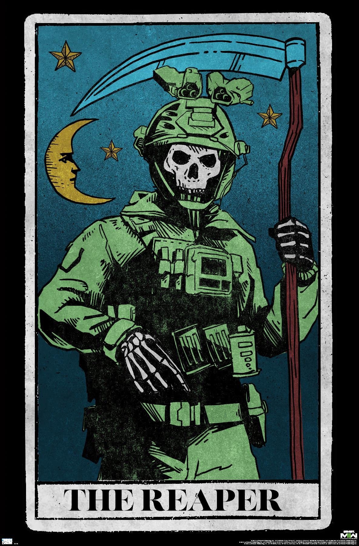 Ghost Tarot Card Poster: CoD Modern Warfare 2 Style Guide