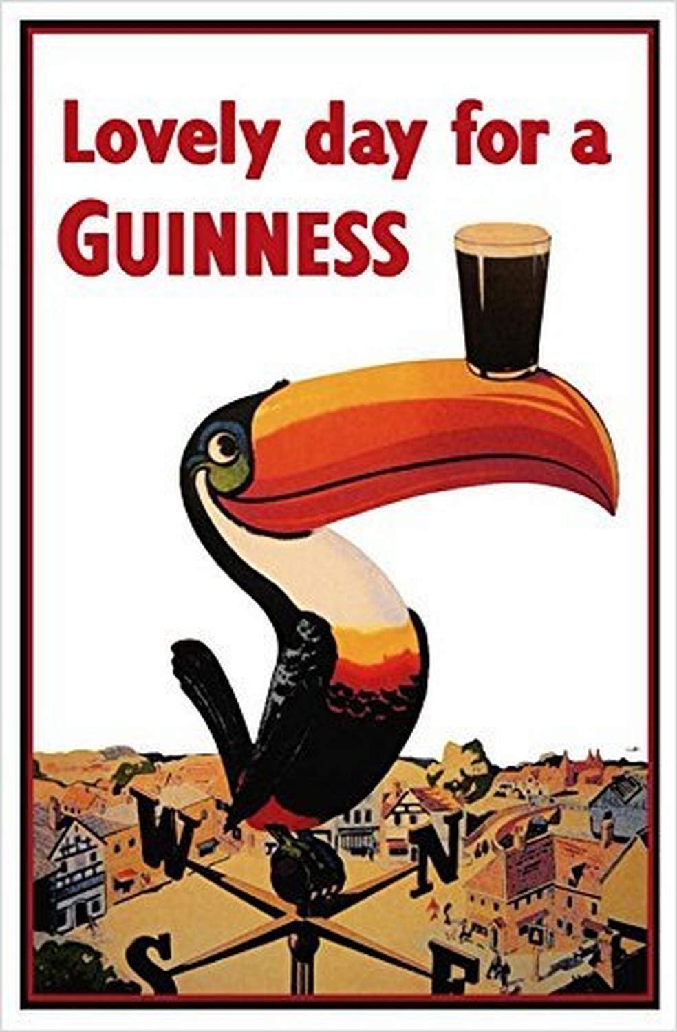 Vintage Guinness Toucan Poster: The Ultimate Home Bar Decor