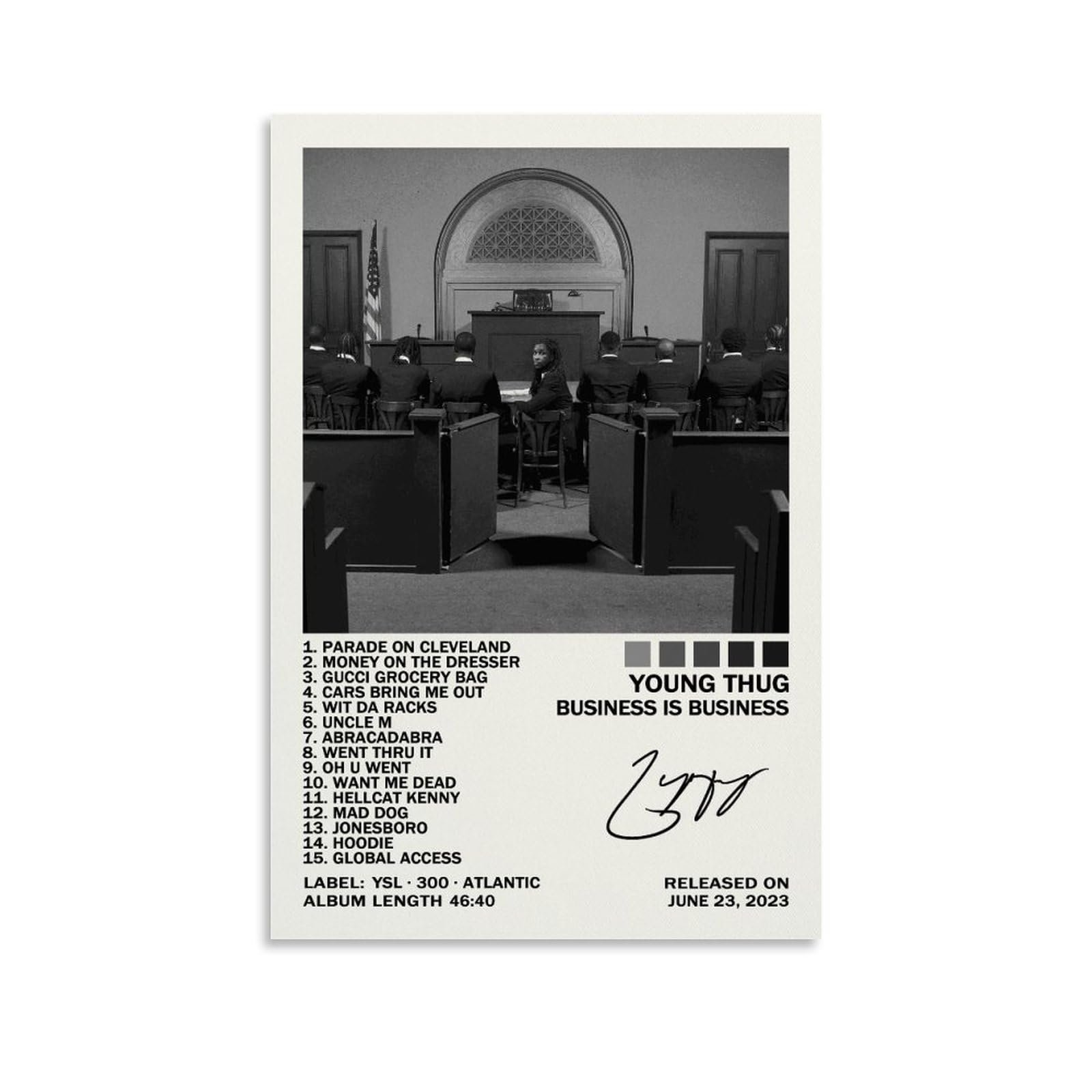 Young Thug Business is Business Canvas Poster Review