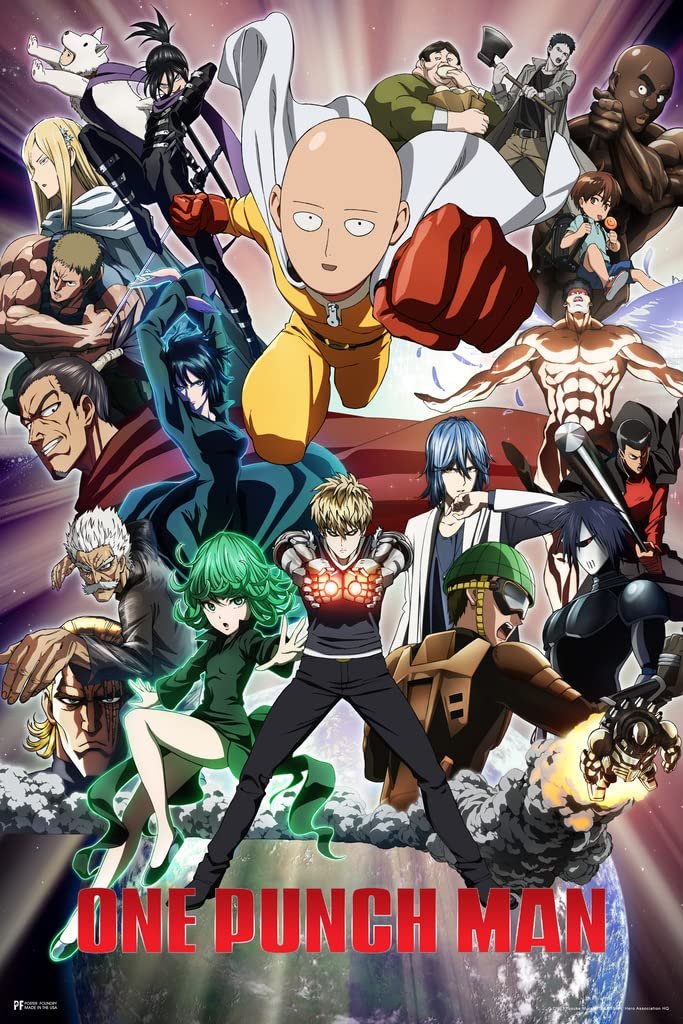 One Punch Man Poster: Epic Saitama Wall Art for Anime Fans