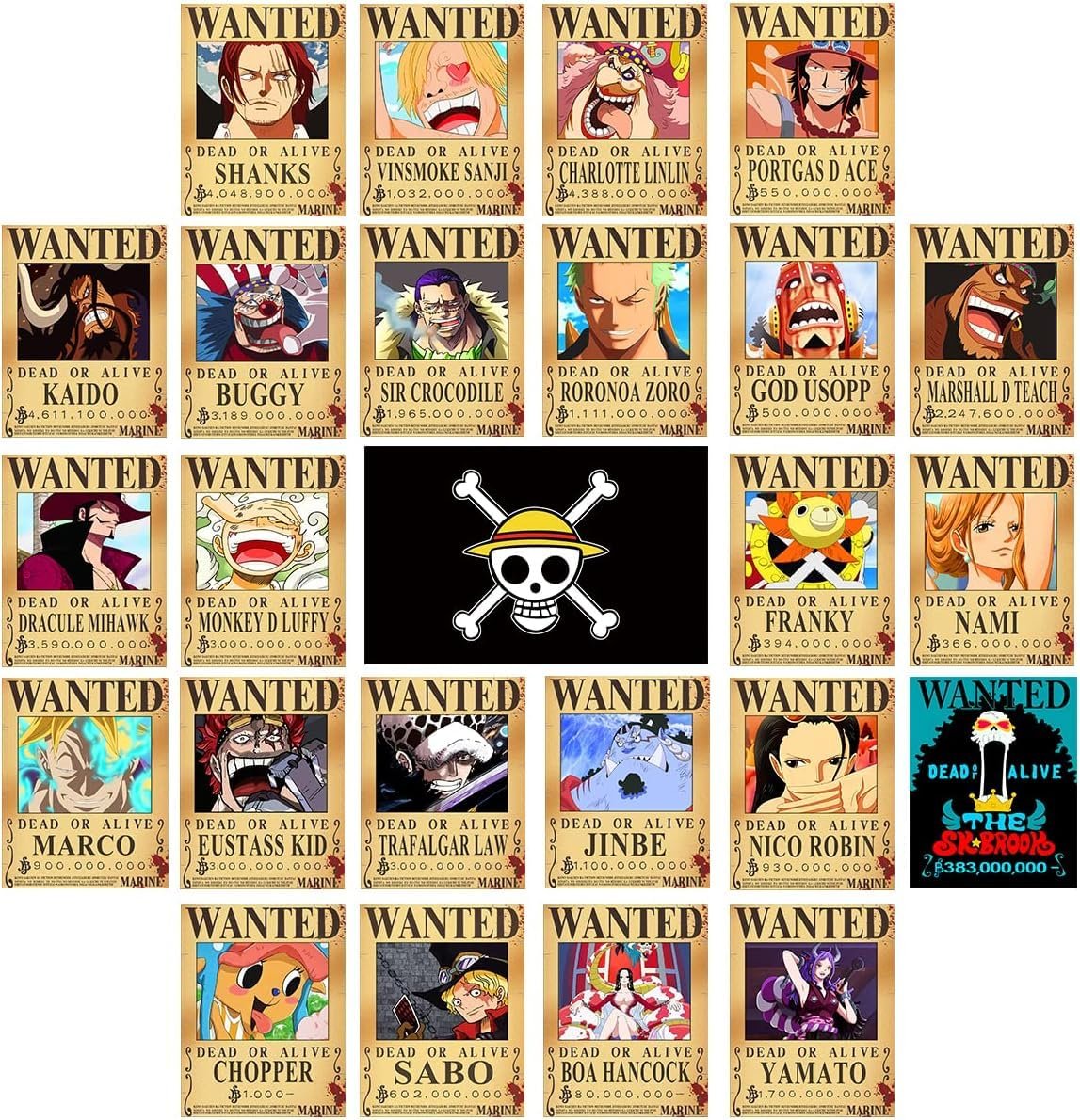 One Piece Wanted Poster Set Review: The Nika Luffy Edition