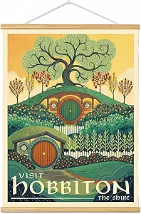 Meksular Middle Earth Canvas Art: Vintage Fantasy Decor