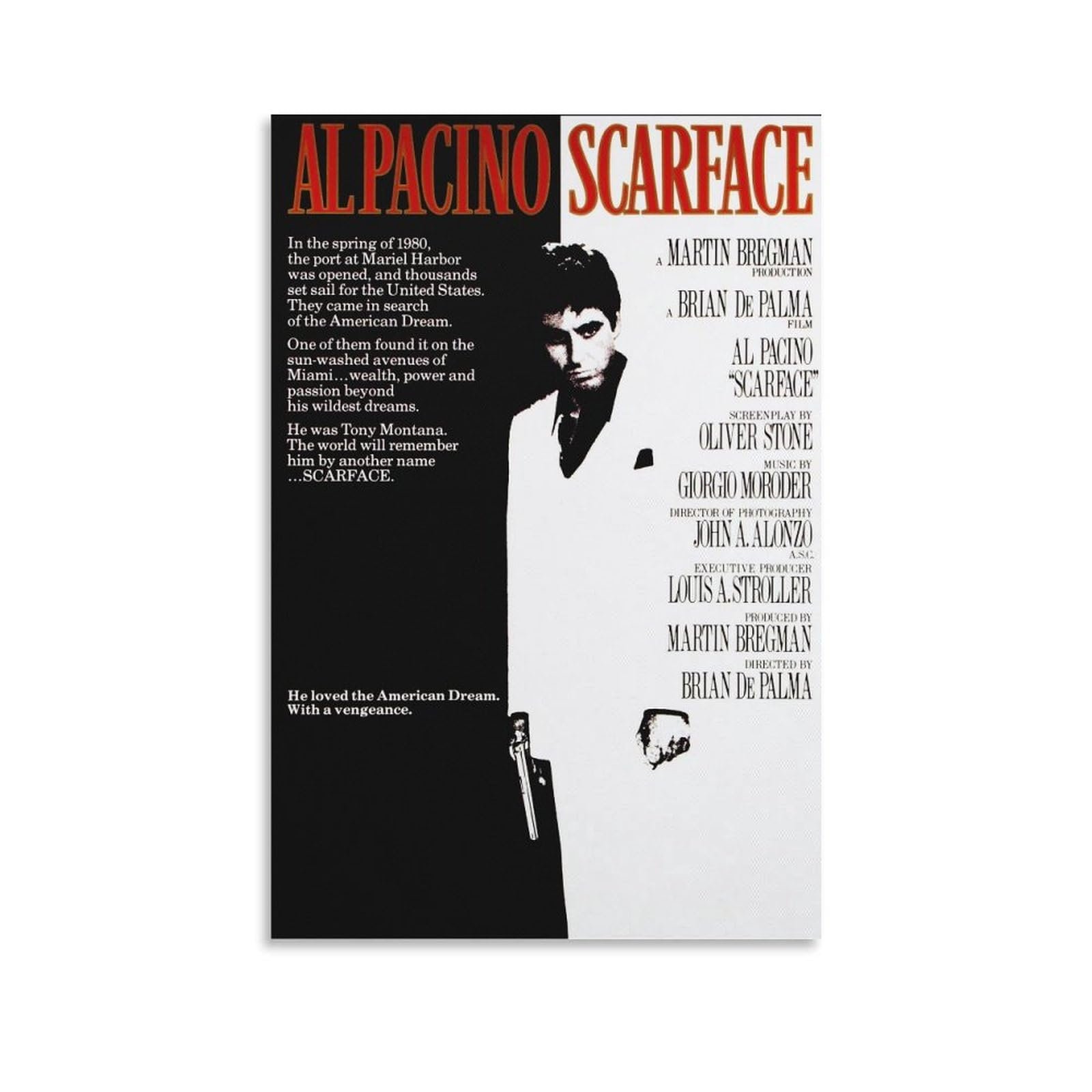 Al Pacino Black and White Canvas Art Review