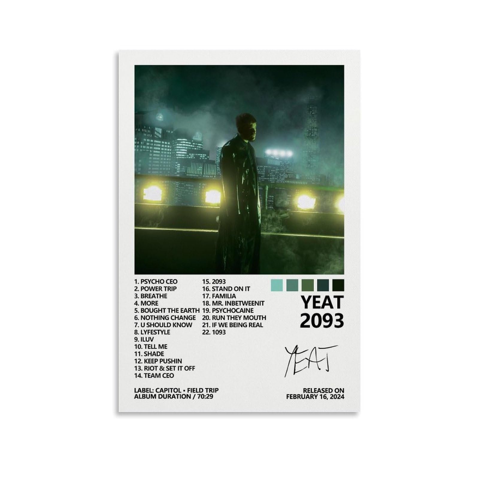 Yeat 2093 Poster Review: Ultimate Cyberpunk Room Decor