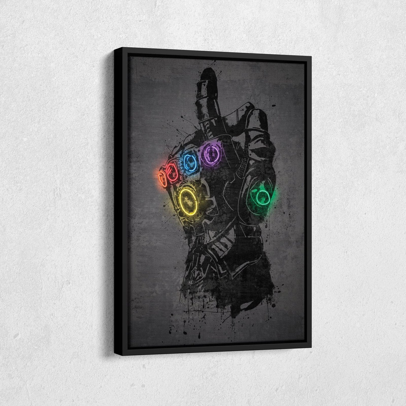 Neon Infinity Gauntlet Marvel Wall Art Review