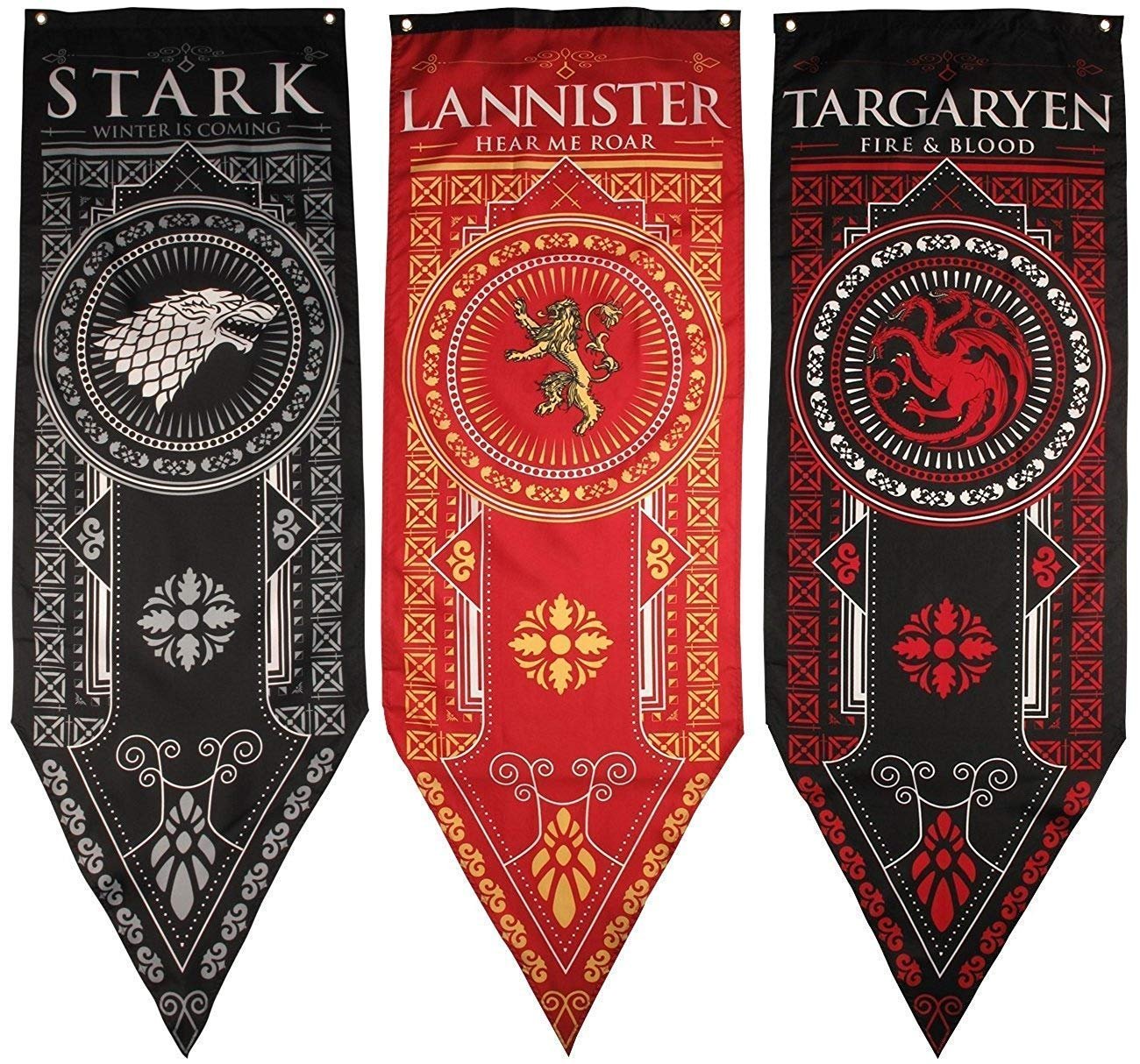 Game of Thrones House Banners: Stark, Targaryen, Lannister!