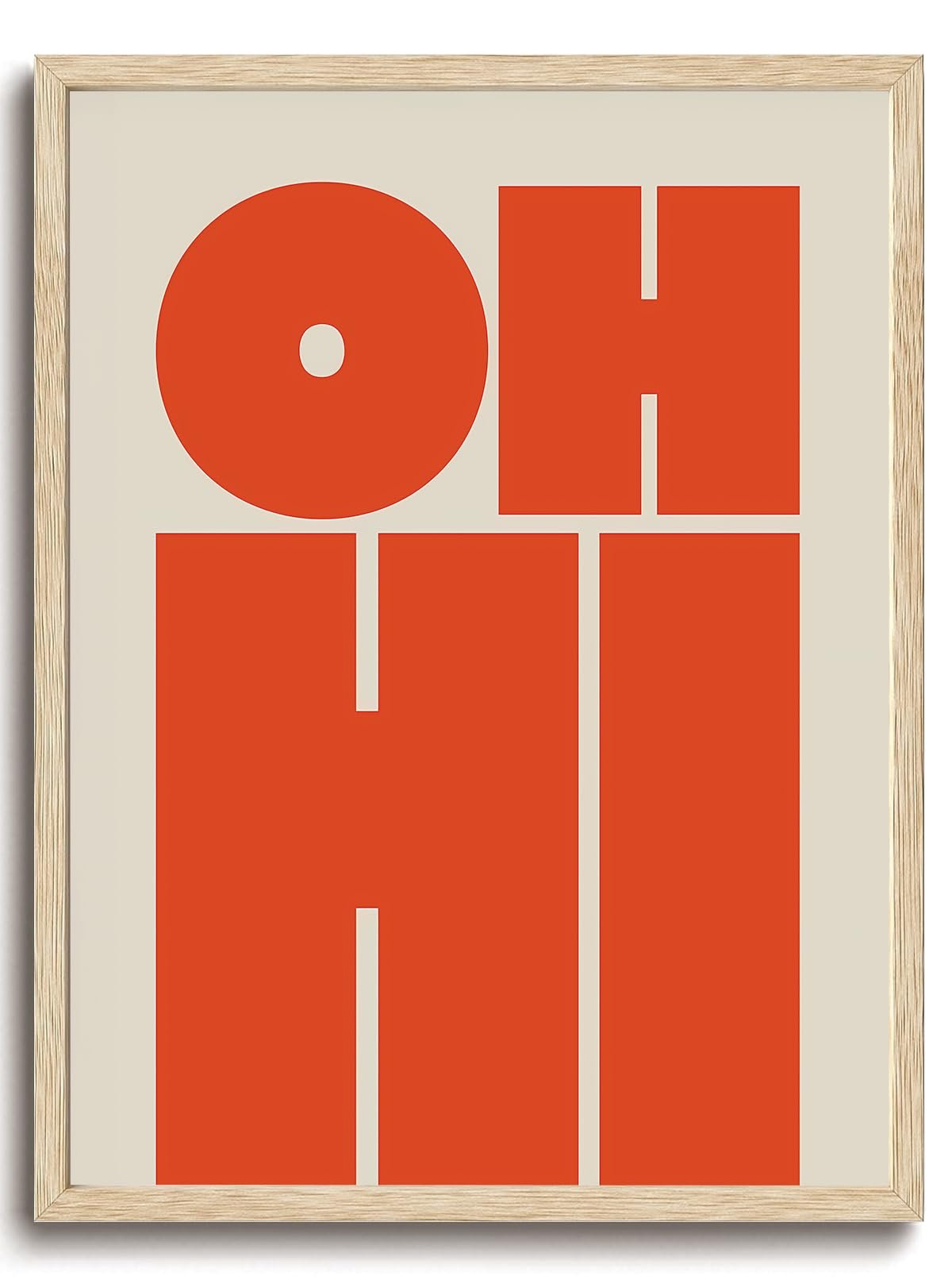 KISSFOX Oh Hi Western Typography Wall Art Review