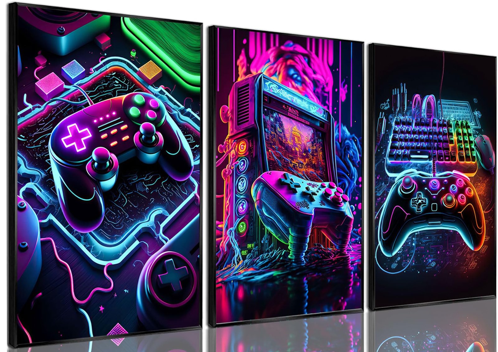 Elevate Your Space with Neon Gaming Wall Art
