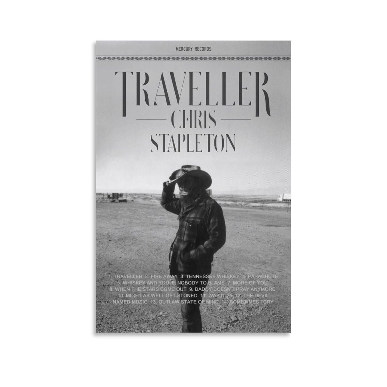 Chris Stapleton Traveller Canvas: Rustic Soul for Your Walls