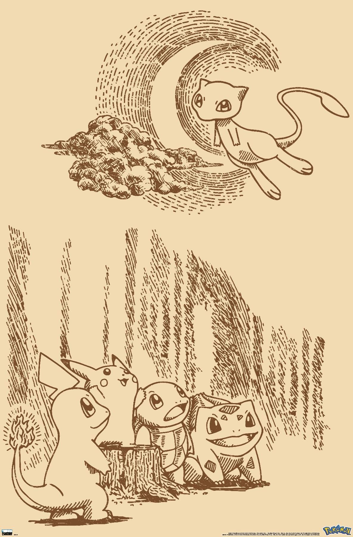 Pokémon Sepia Scene Poster Review: Vintage Aesthetic Decor