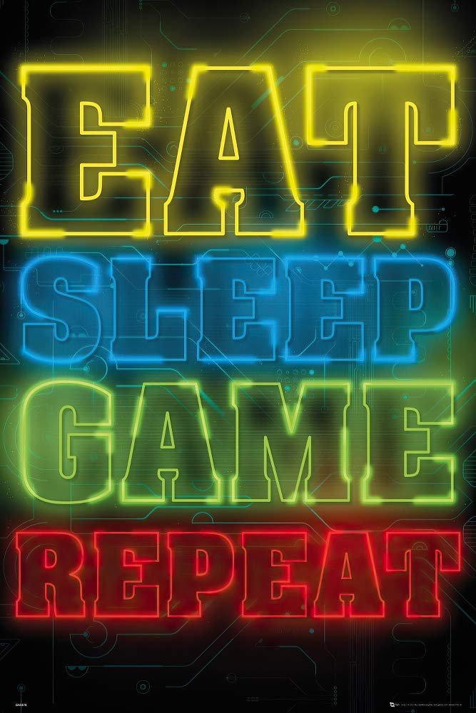 Ultimate Gamer Wall Art Review: Eat Sleep Game Repeat